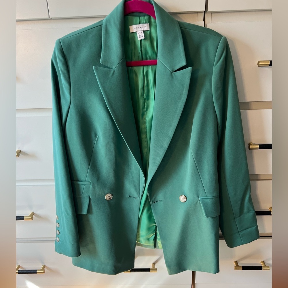 Topshop blazer in mint size 8